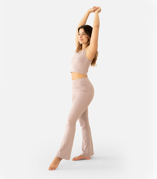 Purple Dove - Organic Yoga Flared Pants Jayana Model | Lotuscrafts