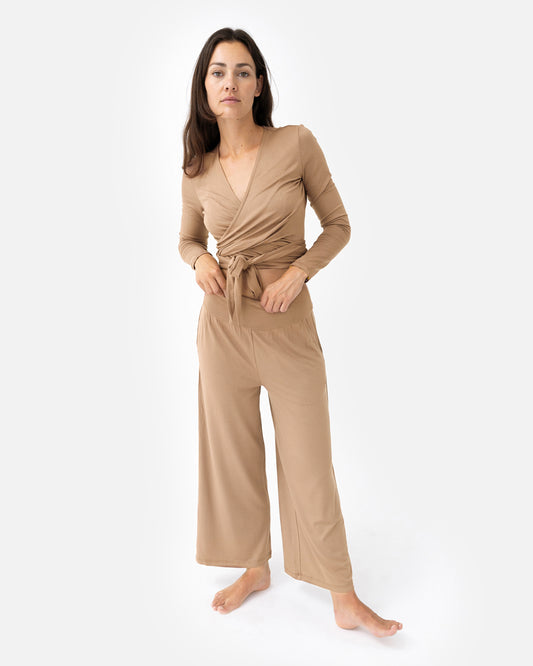 Desert Sand - Heya Yoga Culotte Full Front | Lotuscrafts