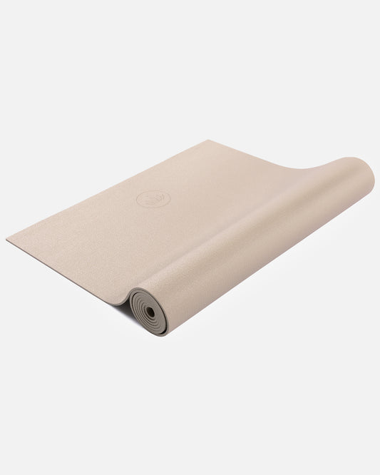 Light Taupe - Detailbild Seitlich Yogamatte Mudra Pro